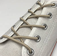 Шнурки для обуви 3 мм 100 см / светло- бежевый 572 (упак.36 пар) резиновый круглый KIWI