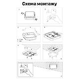 Світлодіодний світильник ДББ 20У-12-205У1 Квадро-12 12Вт 1200Лм 5000К антрацит, фото 4