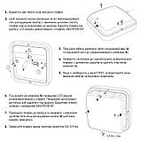 Світлодіодний світильник з мікрохвильовим датчиком ДББ 20У-18-304У1 Квадро-18 Д 18Вт 1800Лм 5000К антрацит, фото 5