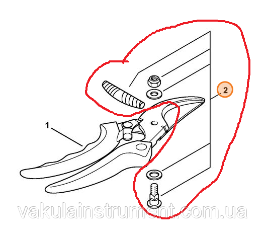 Комплект запасних частин для секатора Stihl PG20 (00008813654)