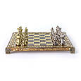 Шахова дошка з тематичними фігурками "Легенда" в дерев'яній скриньці від грецької бренду Manopoulos, фото 3