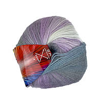 RAINBOW ANGORA (Реінбоу Ангора) № 40 (Пряжа напіввовняна з мохером, нитки секційного фарбування)