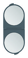 Косметичне дзеркало кишенькове із збільшенням х2 кольорове TITANIA art.1545L Сірий