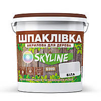 Шпаклевка для Дерева готовая к применению акриловая SkyLine Wood (Скайлайн) 4.5 кг Белый