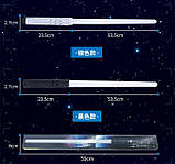 Світловий меч 77см, 14 режимів свічення + звук та датчик руху (хром), фото 5