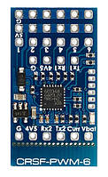 Конвертер, преобразователь сигнала ELRS CRSF-PWM Converter, CRSF-PWM-6