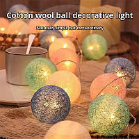 Декоративные Шарики LED новогодняя Гирлянда светодиодные светящиеся шарики