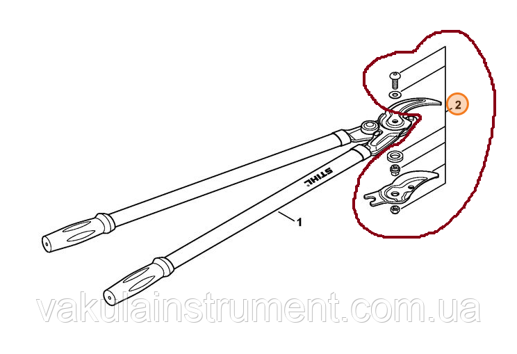 Комплект запасних частин для секатора Stihl PB20 (00008813666)