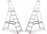 Драбина одностороння алюмінієва HIGHER 6-ступнева до 125кг Стремянка, фото 2