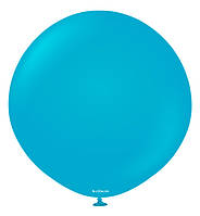 Воздушный шарик (45 см) 1 шт, Турция, цвет - синее стекло (пастель)