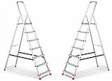 Драбина одностороння алюмінієва HIGHER 7-ступнева до 125кг Стремянка, фото 2