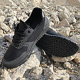 Чоловічі кросівки літо чорний 43 розмір. Кросівки сітка сіточка чоловічі. VA-535 Колір: чорний, фото 7
