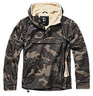 Анорак на меху Brandit Windbreaker Sherpa black