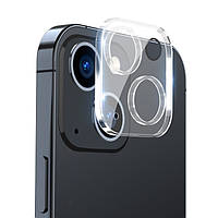 Захисне скло на камеру для iPhone 15 Plus прозоре 9H протиударне для камери