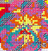 Набір для вишивання за нанесеною на канву схемою "October flower". AIDA 14CT printed 17*16 см, фото 7
