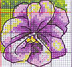 Набір для вишивання за нанесеною на канву схемою "October flower". AIDA 14CT printed 17*16 см, фото 6