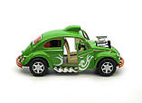 Машинка KINSMART металева KT5405W Volkswagen Beetle Custom Dragracer, фото 7