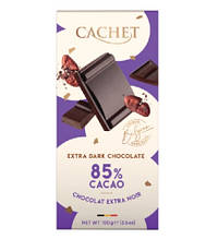 Шоколад Cachet (Кашет) екстра 85% какао 100 г Бельгія