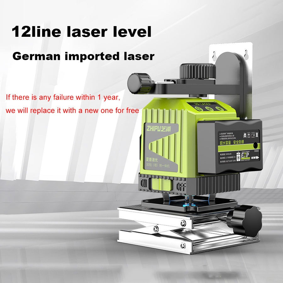 4D лазерний рівень лазерний нівелір рівень лазерний 16-лінійний лазерний рівень самовирівнюється 360 градусів горизонтальний, фото 1