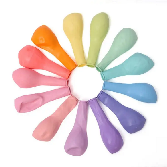 Латексні кулі пастель макарун, асорті, 10" (Китай), 100 шт., фото 1