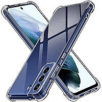 Протиударний чохол із посиленими кутами для Samsung Galaxy S21 FE прозорий силіконовий