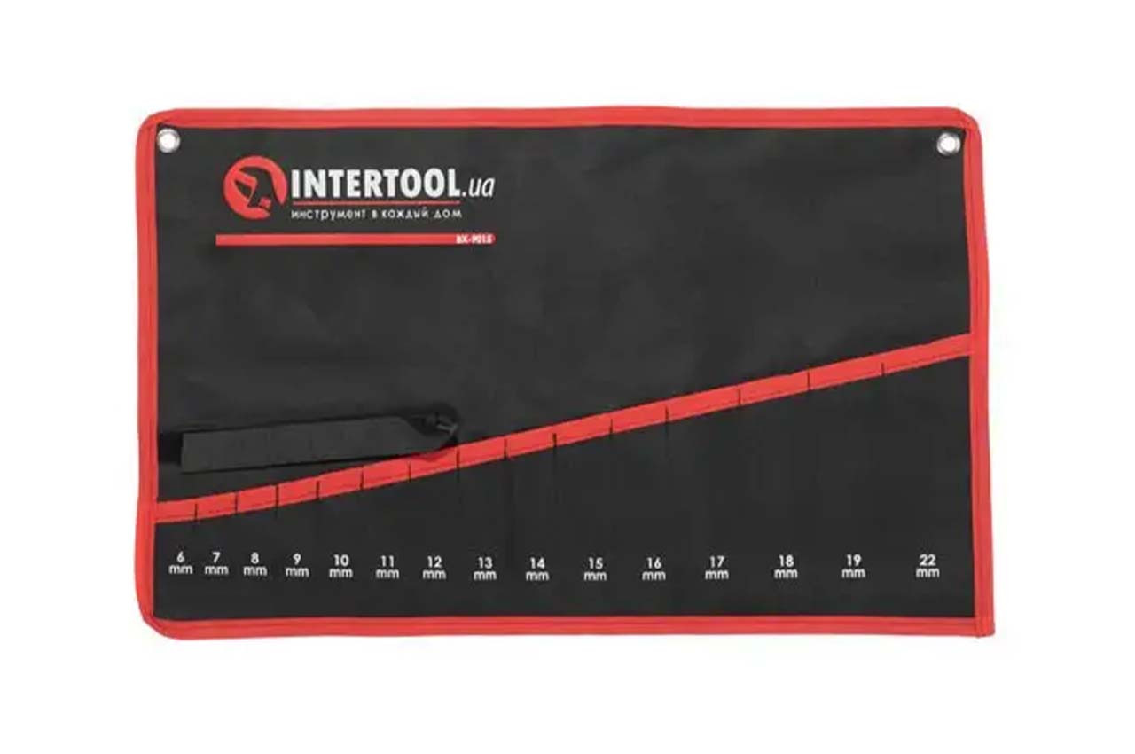 Чехол для гаечных ключей Intertool - 570 x 360 мм x 15 карманов 1 шт. - фото 1 - id-p1989322407