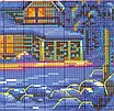 Набір для вишивання за нанесеною на канву схемою "The aurora borealis".AIDA 14CT printed, 55*43 см, фото 6