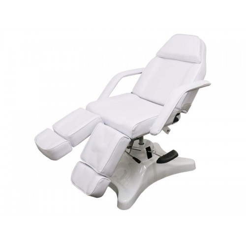 Кушетка педикюрна модель CH-234-1, БІЛА з гідравлічним регулюванням висоти, фото 1