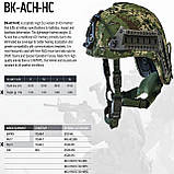 Бронешлем тактичний Fast Sestan-Busch BK-ACH-HC 3а класу Балістичний кевларовий шолом Військова каска олива, фото 7
