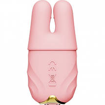 Бездротові смарт вібрують затискачі для сосків ZALO Nave Vibrating Nipple Clamps рожевий, фото 4