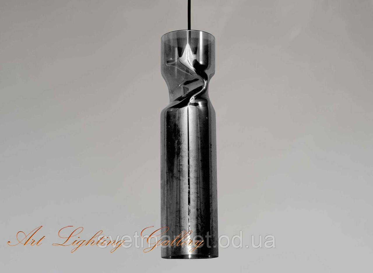 Підвісний скляний світильник попелястого кольору 1174B, фото 1
