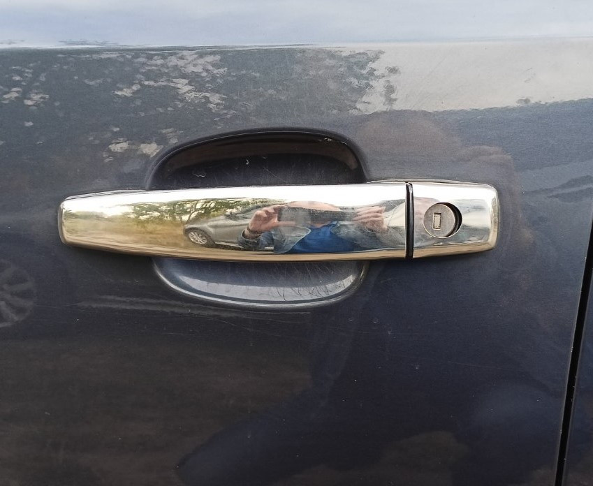 Накладки на ручки (4 шт., нерж) OmsaLine - Итальянская нержавейка для Opel Vectra C 2002-2008 гг - фото 2 - id-p1509258160
