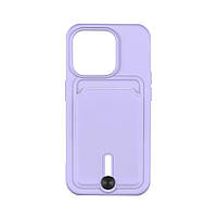 Чехол TPU Colorfull Pocket Card для iPhone 15 Pro Цвет 39.Elegant purple от магазина style & step