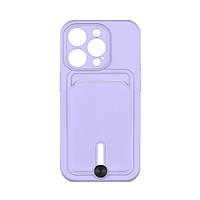 Чехол TPU Colorfull Pocket Card для iPhone 14 Pro Цвет 39.Elegant purple от магазина style & step