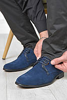 Туфли мужские синего цвета 166229T Бесплатная доставка