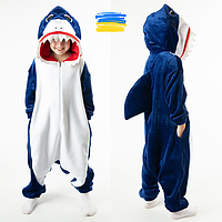 Сплошная пижама кегуруми акула детская, Кенгуруми комбинезон пижама для детей, кигуруми украина