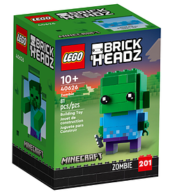 Конструктор LEGO BrickHeadz Minecraft Зомбі 81 деталь (40626)