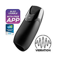 Смарт-мастурбатор з вібрацією Satisfyer Men Vibration+, 2 мотори, 14 режимів, водонепроникний SO8628