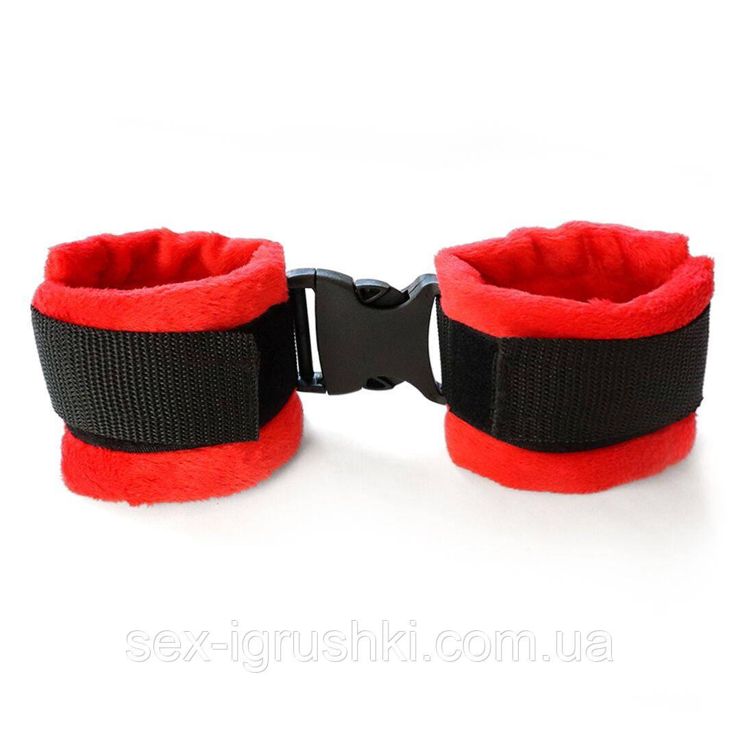 Поножи Art of Sex Ankle Cuffs - Soft Touch Червоні SO8498