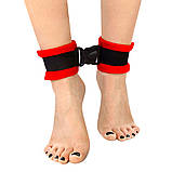 Поножи Art of Sex Ankle Cuffs - Soft Touch Червоні SO8498, фото 3