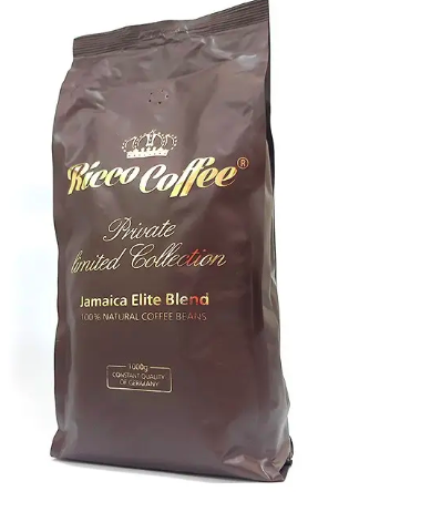 Кава зернова 1 кг Ricco Limited Collection Jamaica Elite Blend арабіка40%/робуста60%