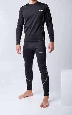 Термобілизна чоловіча зимова Columbia на мікродайвінгу чорна