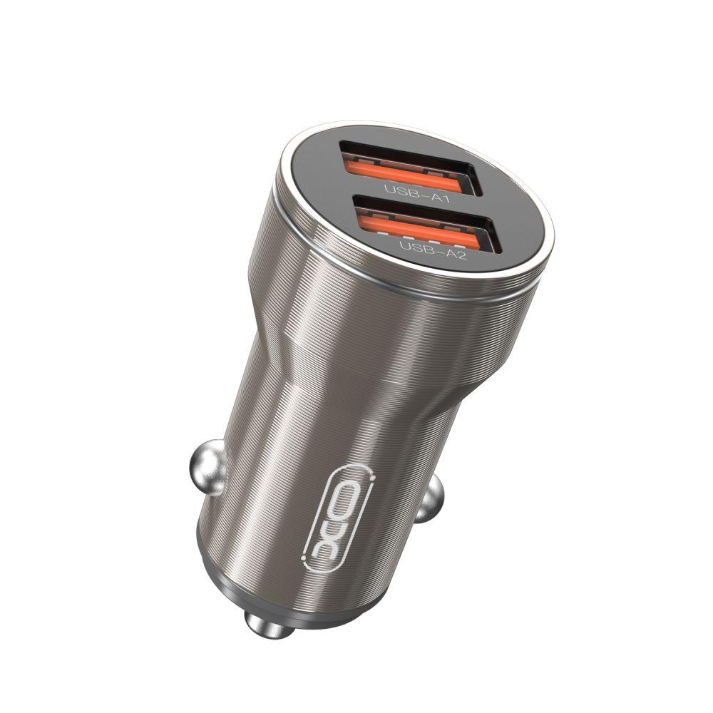 АЗУ Автомобільне зарядне XO CC48 Metal 2USB