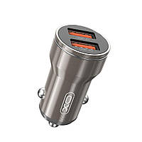 АЗУ Автомобільне зарядне XO CC48 Metal 2USB