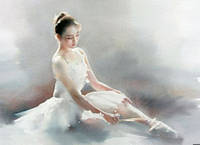 Алмазная мозаика "Балерина 2", на подрамнике 30*40см, в корр. 41*31*2,5см, ТМ Dreamtoys