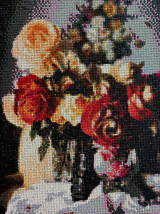 Алмазна мозаїка "Букет троянд", на підрамнику 30*40см, в кор. 41*31*2,5см, ТМ Dreamtoys
