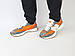 Чоловічі кросівки літні сірі з оранжевим New Balance 327 Grey Orange. Взуття літнє чоловіче Нью Баланс 327, фото 10