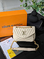 Сумка Louis Vuitton маленький клатч молочнаый через плече