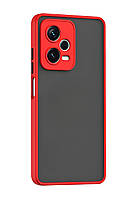 Матовий протиударний чохол для Xiaomi Redmi Note 12 5G червоний бампер