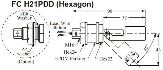Поплавковий сигналізатор рівня FC H21PDD, фото 2